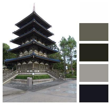 Epcot Walt Disney World Pagoda Image